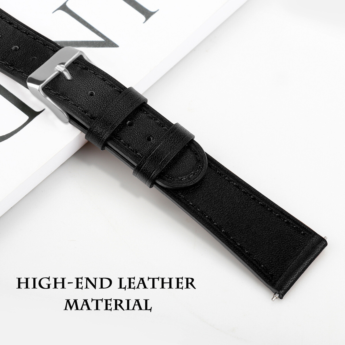For Samsung Galaxy Watch FE/4/5/6/7 Pro 40/44/42/46mm Genuine Leather Strap Band