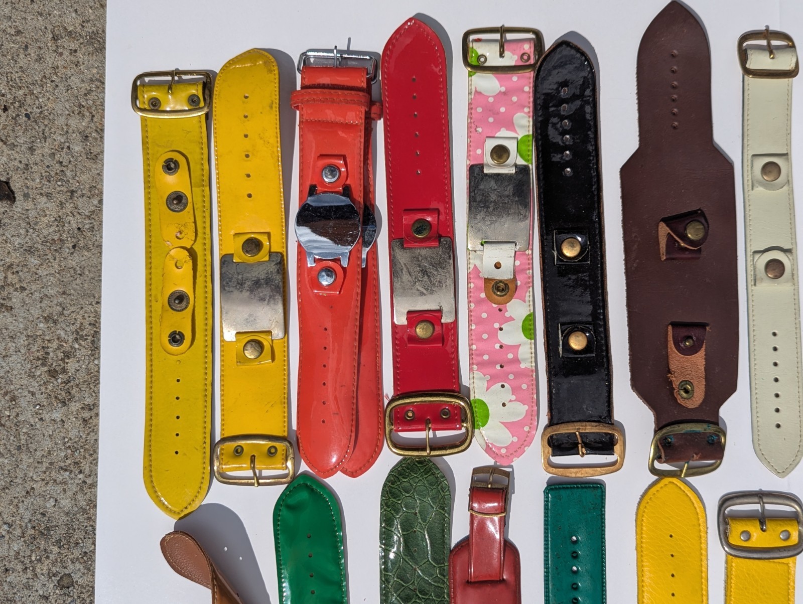 1960s – 1970s Mod / Hip Psychedelic Watch Bands – 37 Total