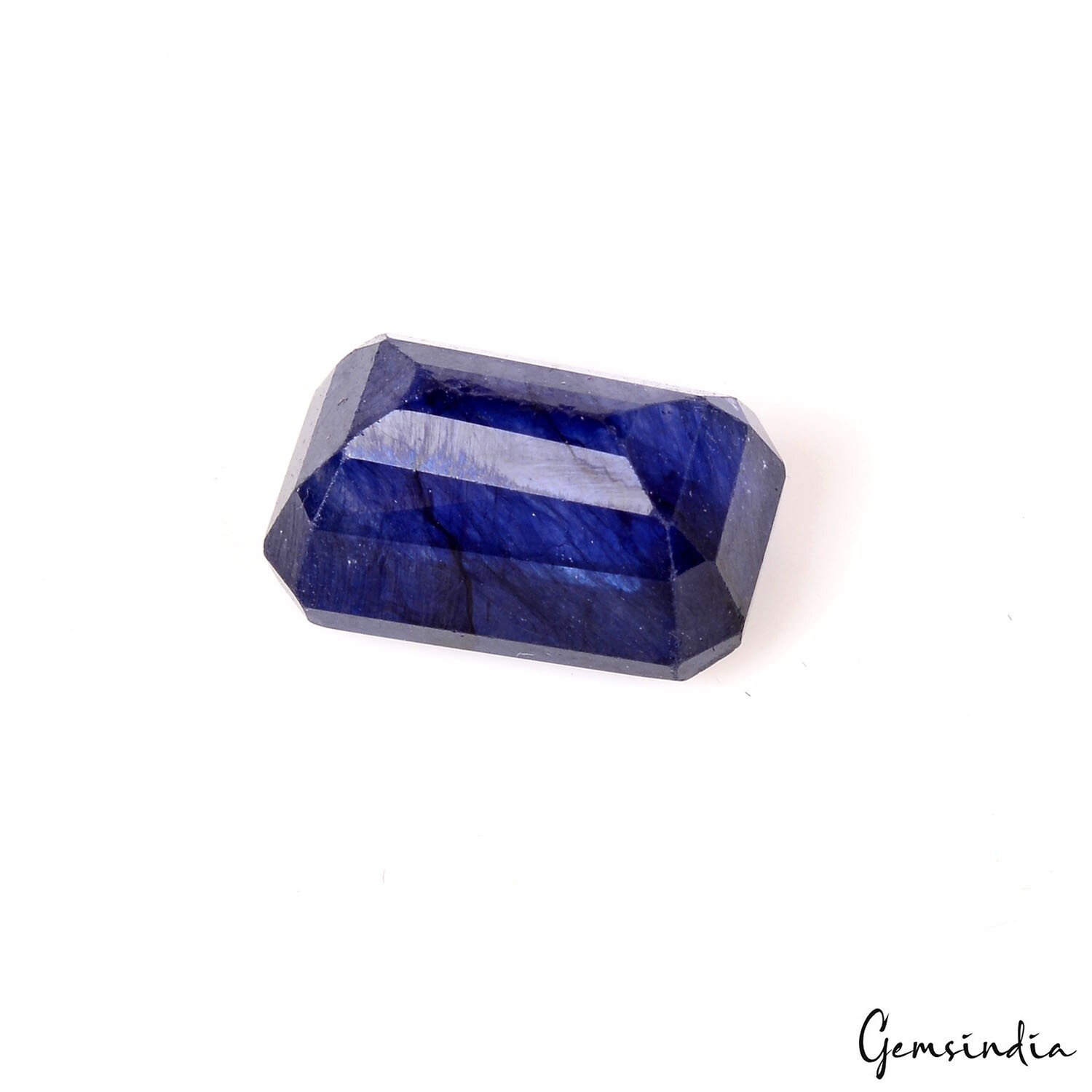 IGL&I Certified 6.50 Cts Natural Ceylon Blue Sapphire Octagon Cut Gems For Ring
