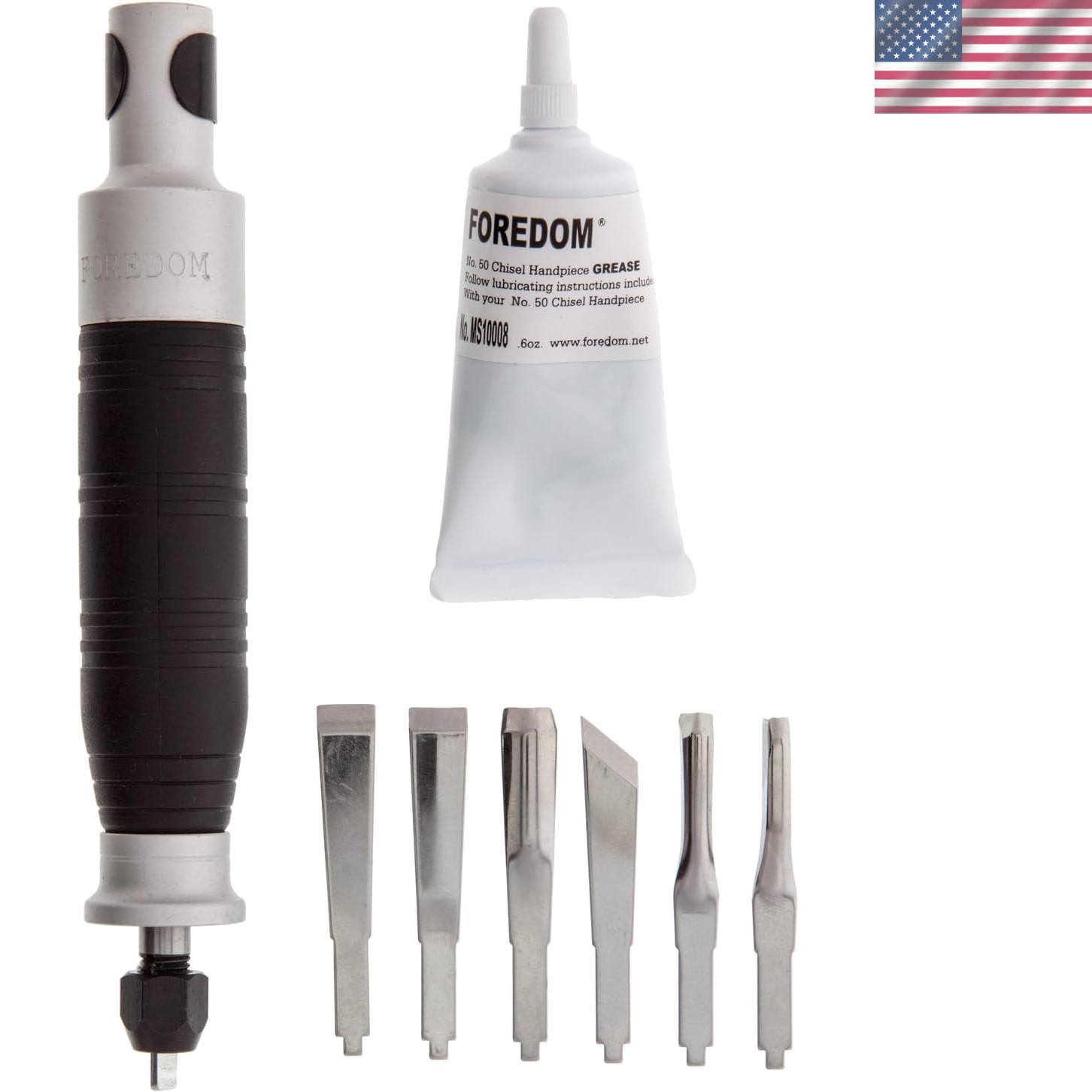 6-Inch Power Chisel Handpiece with Alloy Steel Chisels – Lightweight & Durable