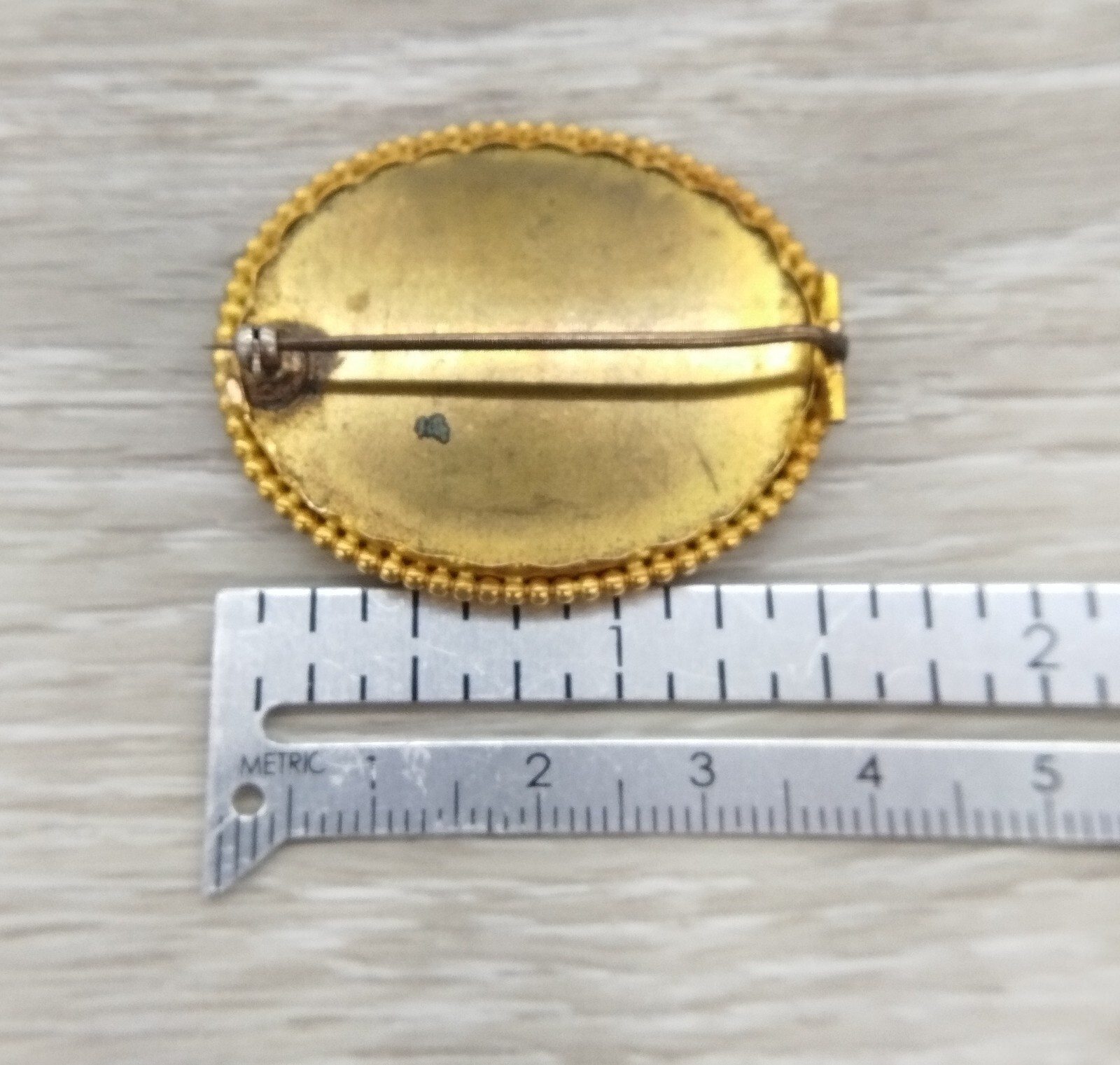 Antique Victorian 18K 22K Yellow Gold Pietra Dura Flower Bouquet Pin Brooch FZ