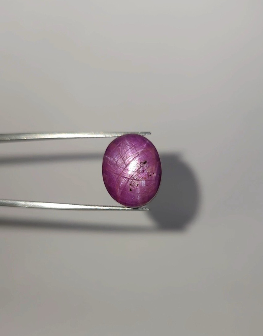 Natural 21.25 Ct Star Ruby Red Oval untreated Cabochon Loose Gemstone