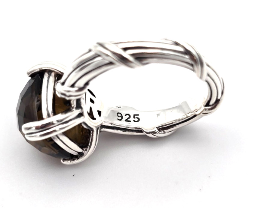 Peter Thomas Roth (PTR) Sterling Silver Ribbon Reed Fantasies Ring Sz 6