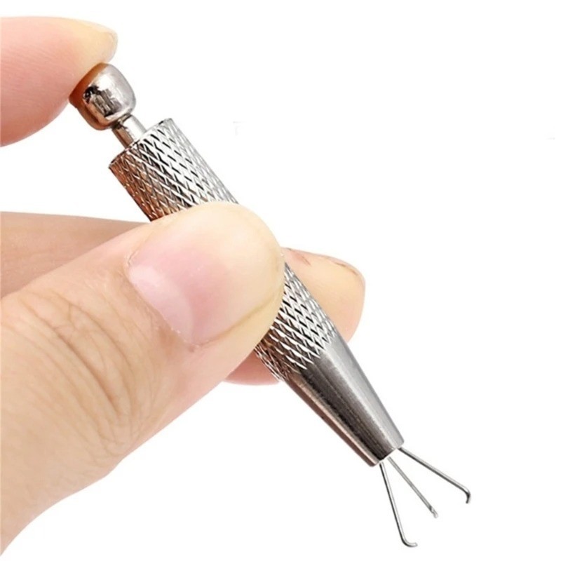 4 Prong Diamond Stone Gem Tweezers Parts Beads Pick-up Tool Component Holder Hot
