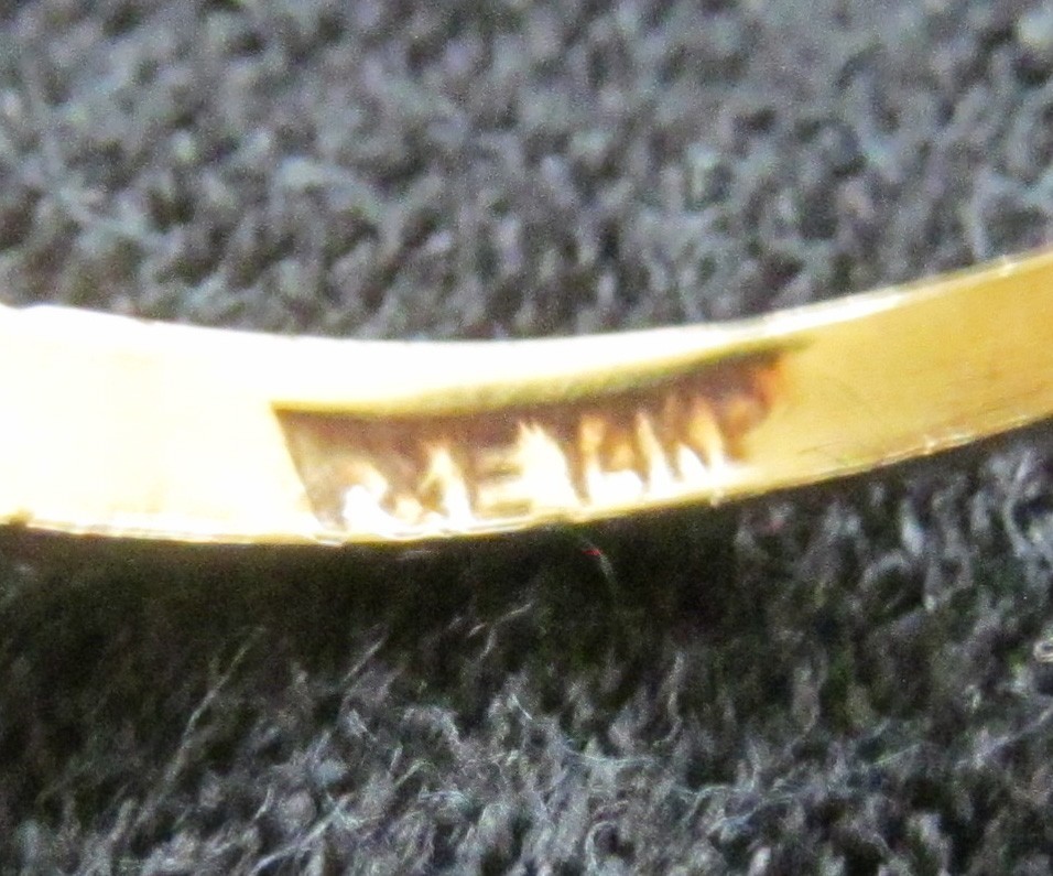 EHJ Beautiful 14k Yellow Gold Ribbed Band Ring Size 7 3/4 Weighs 2 grams