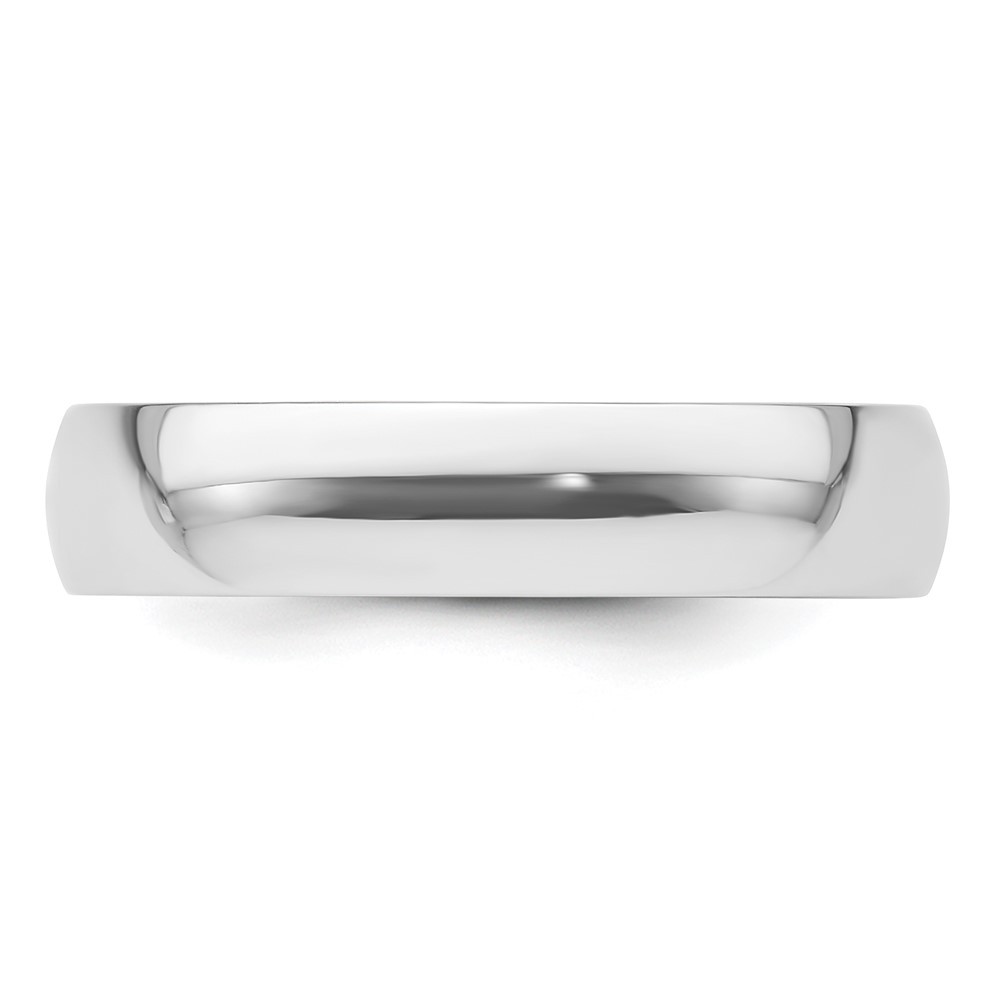 Platinum 5mm Lightweight Comfort-Fit Wedding Band Ring Size 8; Wt. 7.89 g