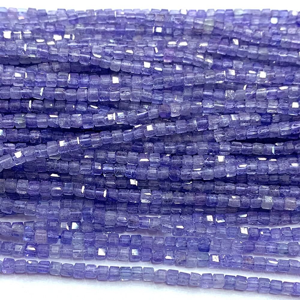 Tanzanite Tourmaline Pietersite Labradorite Spinel Edge Cube Faceted beads