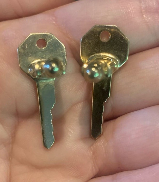 Vintage GM General Motors “Key to Greater Value” Gold Tone Cufflinks