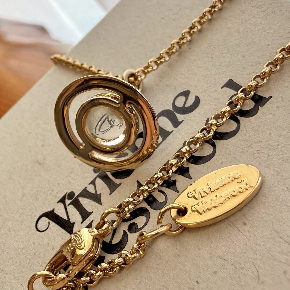Vivienne Westwood Petite Orb Necklace Gold Pendant Authentic Japan Current