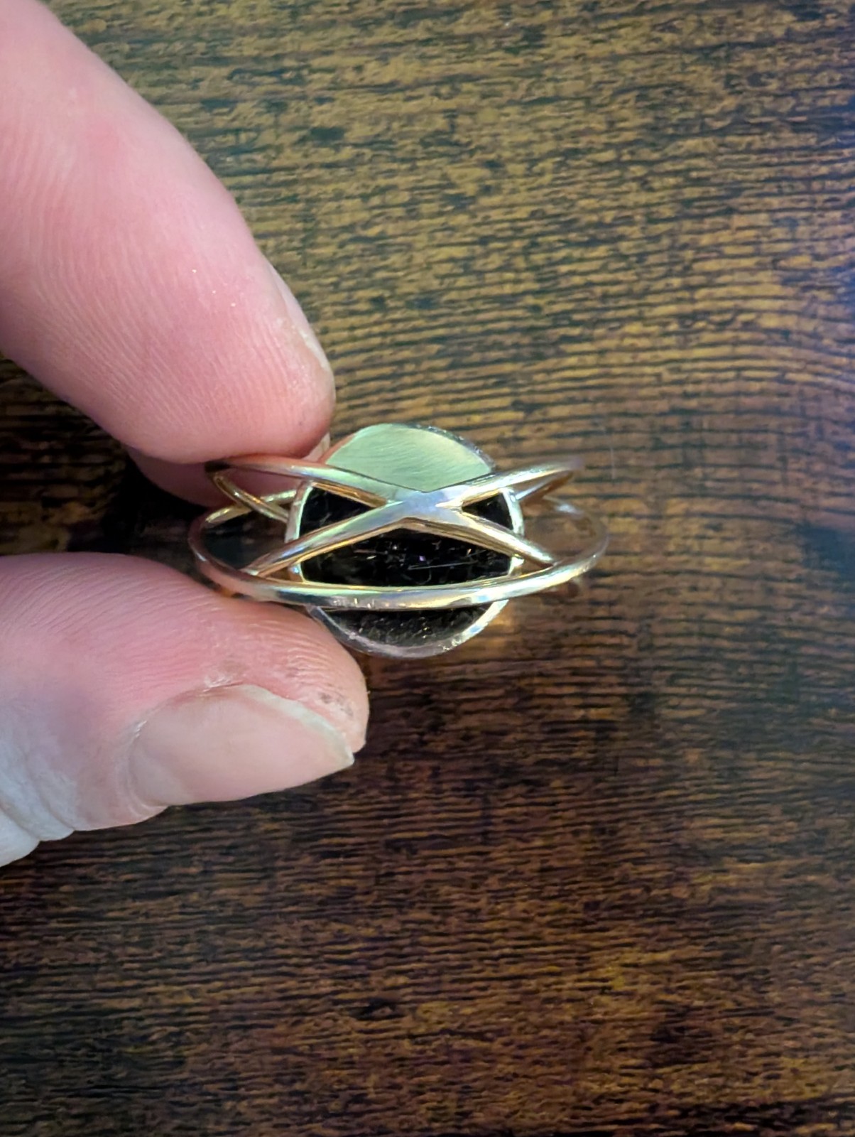 Vintage 14k Gold Mechanical Gemini Space Capsule Charm Pendant Heavy 19g+ NASA