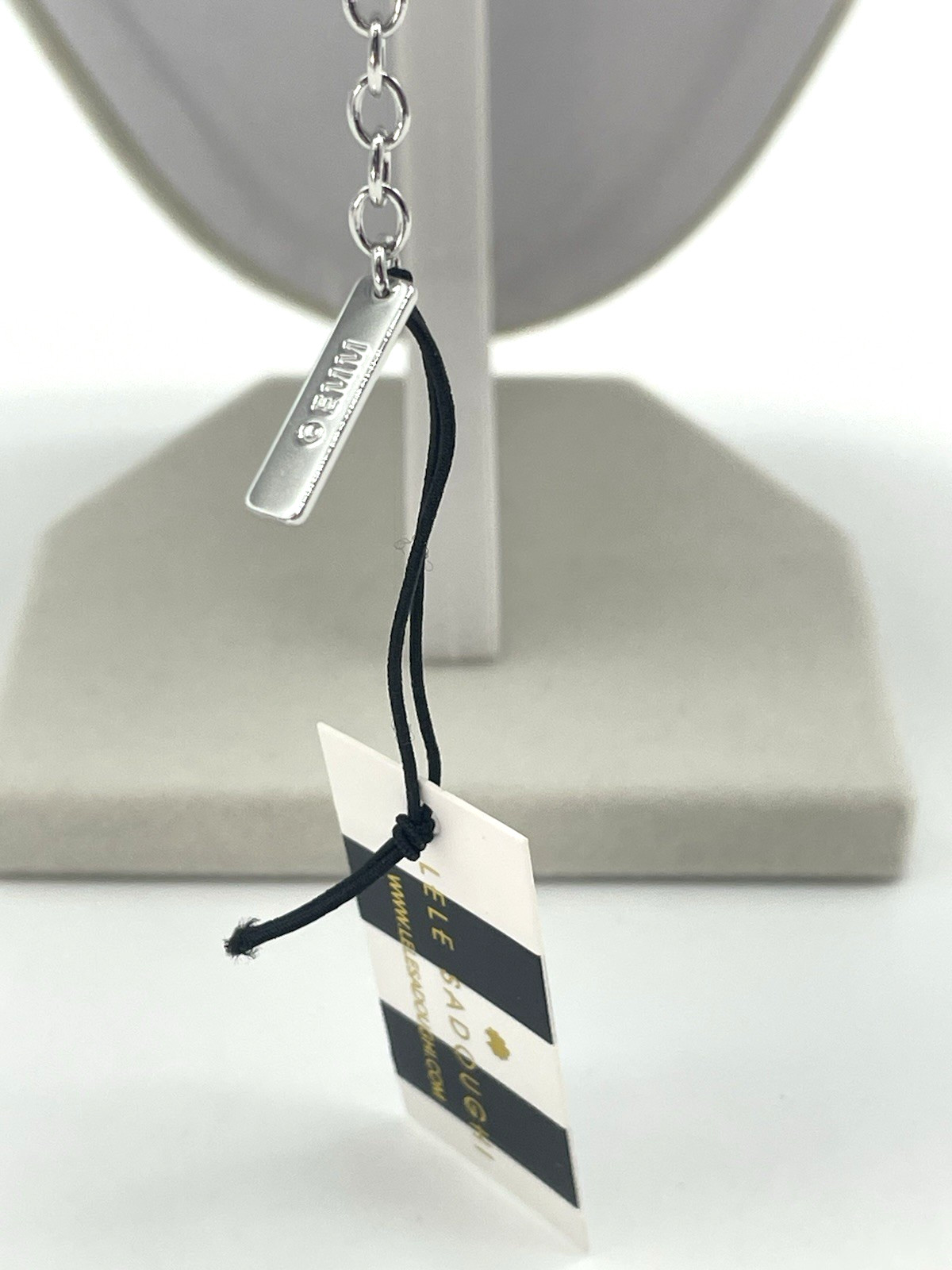 Lele Sadoughi x Marilyn Monroe Choker Reproduction Jet Velvet Pave Heart NWT