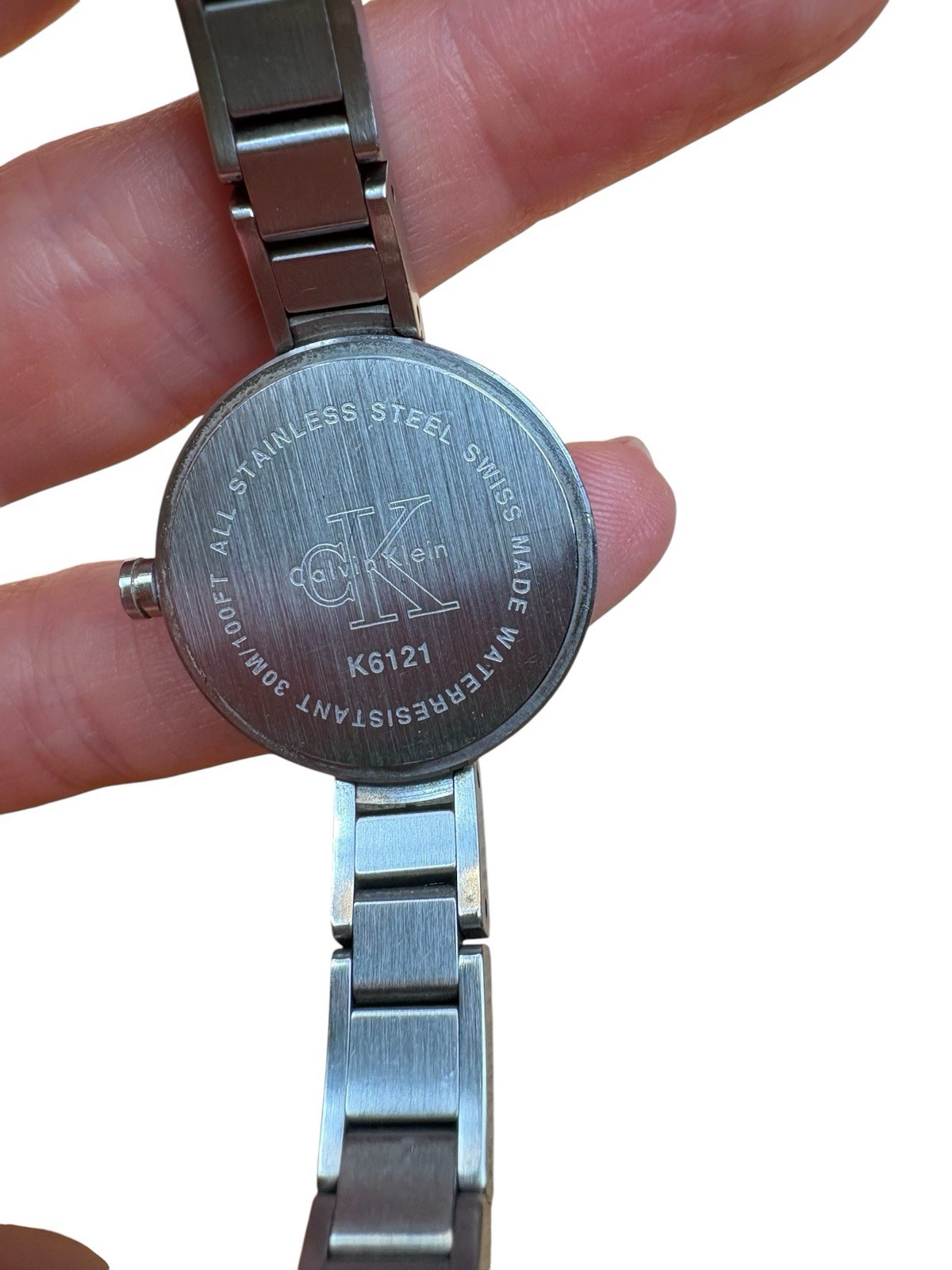 Calvin Klein Women’s Bracelet Watch Stainless Steel K6121 Swiss Made NOT TESTED