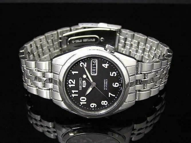 Seiko 5 SNK381K1 Automatic Black Analog Numeral Stainless Steel Men’s Watch
