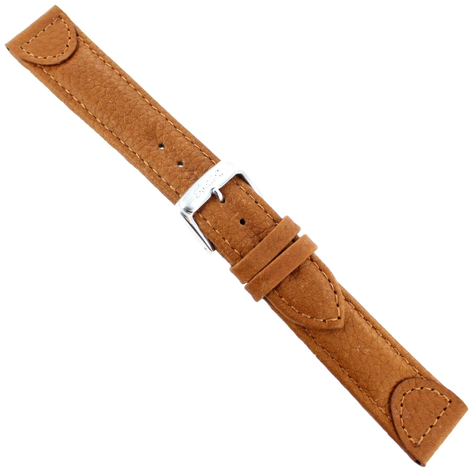 18mm Speidel Trail Master Honey Tan Gen. Leather Textured Suede Type Mens Band