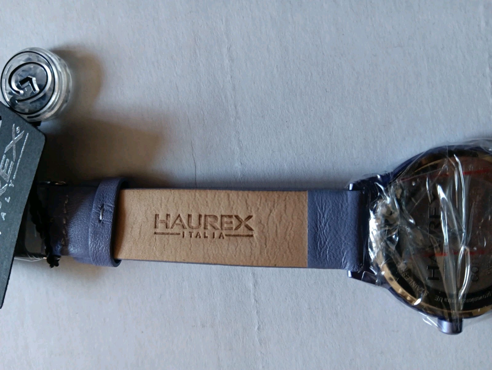 NWT Haurex Italy Women’s Lavender Quartz Watch Leather Strap Day