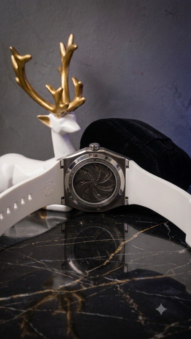 Noda Aero Series-1 43MM Stainless Steel White Skeleton Dial Automatic Watch
