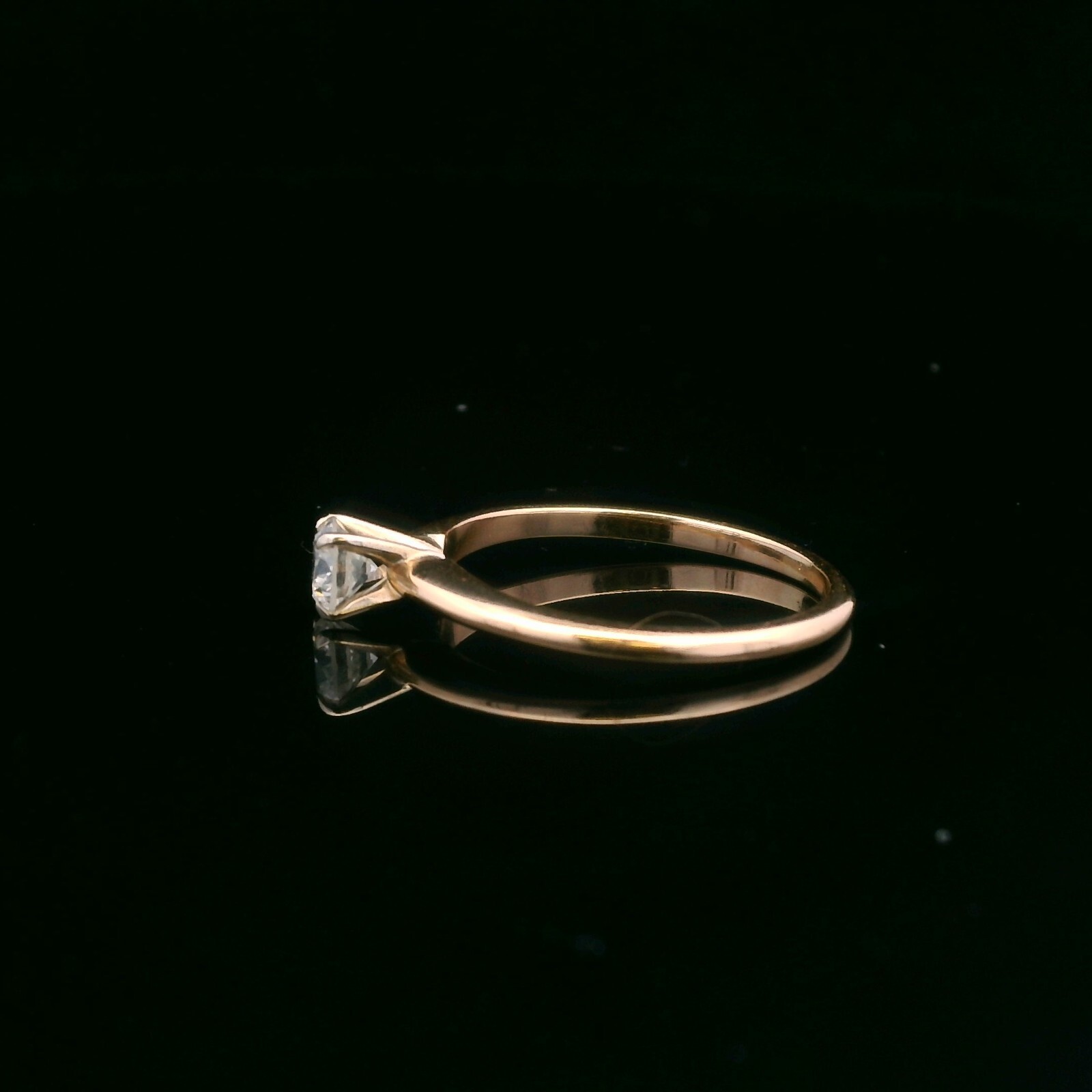14KT Yellow Gold 0.38ct Diamond Ring – Size 6.75 – 1.95g