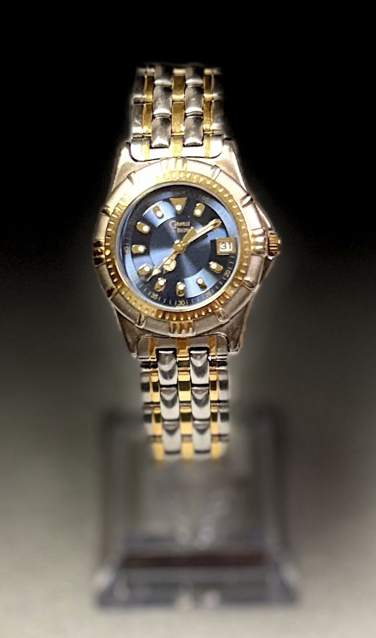 1998 Women Caravelle By Bulova Quartz T8 Working Watchl