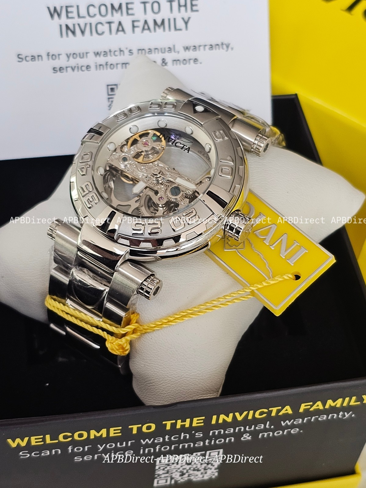 Invicta Subaqua Noma I – Automatic BRIDGE Mvmnt Skeleton Black Bezel mens watch