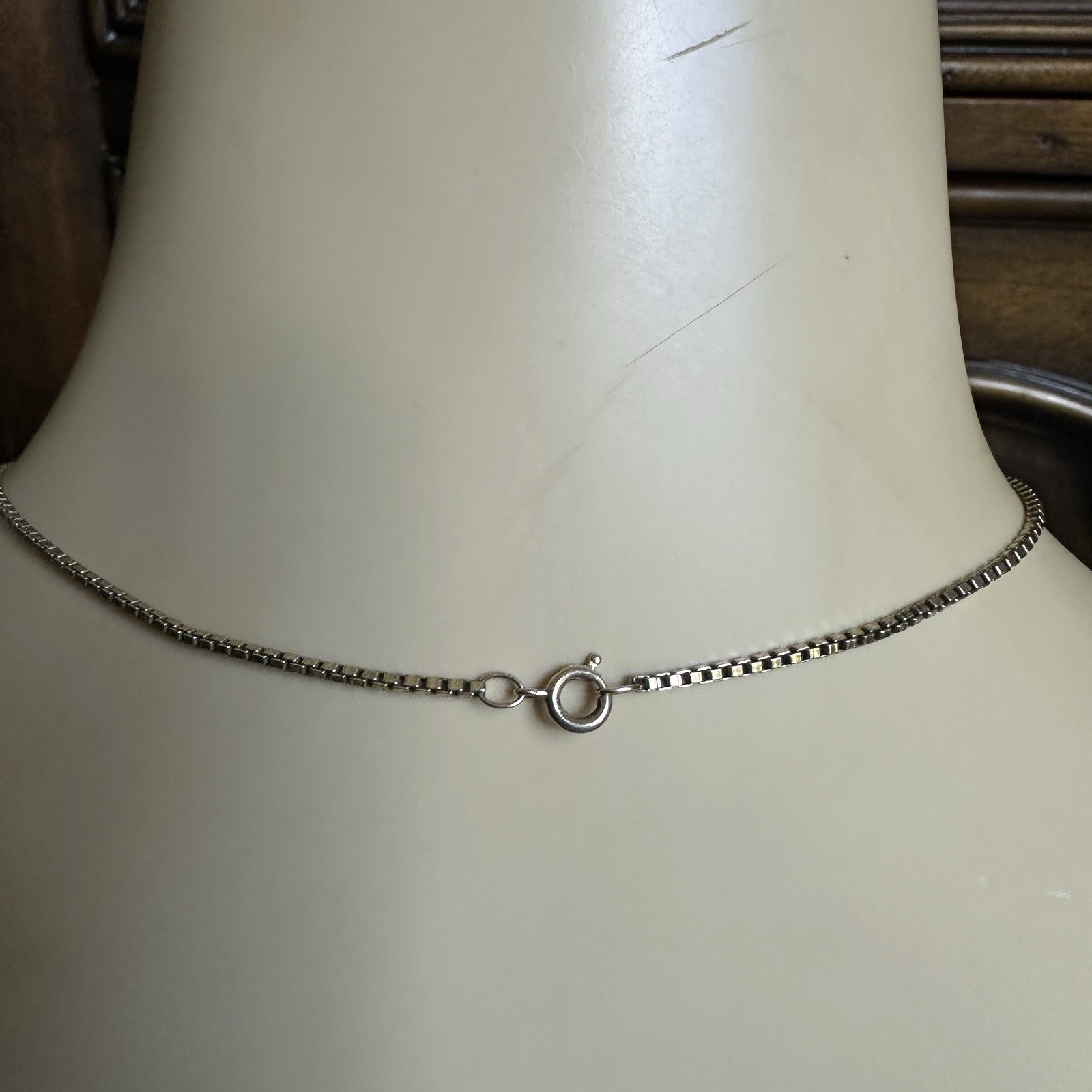 Vintage Pendant Necklace 15 Inch Open Heart 1/20 12k GF Gold Filled Box Chain