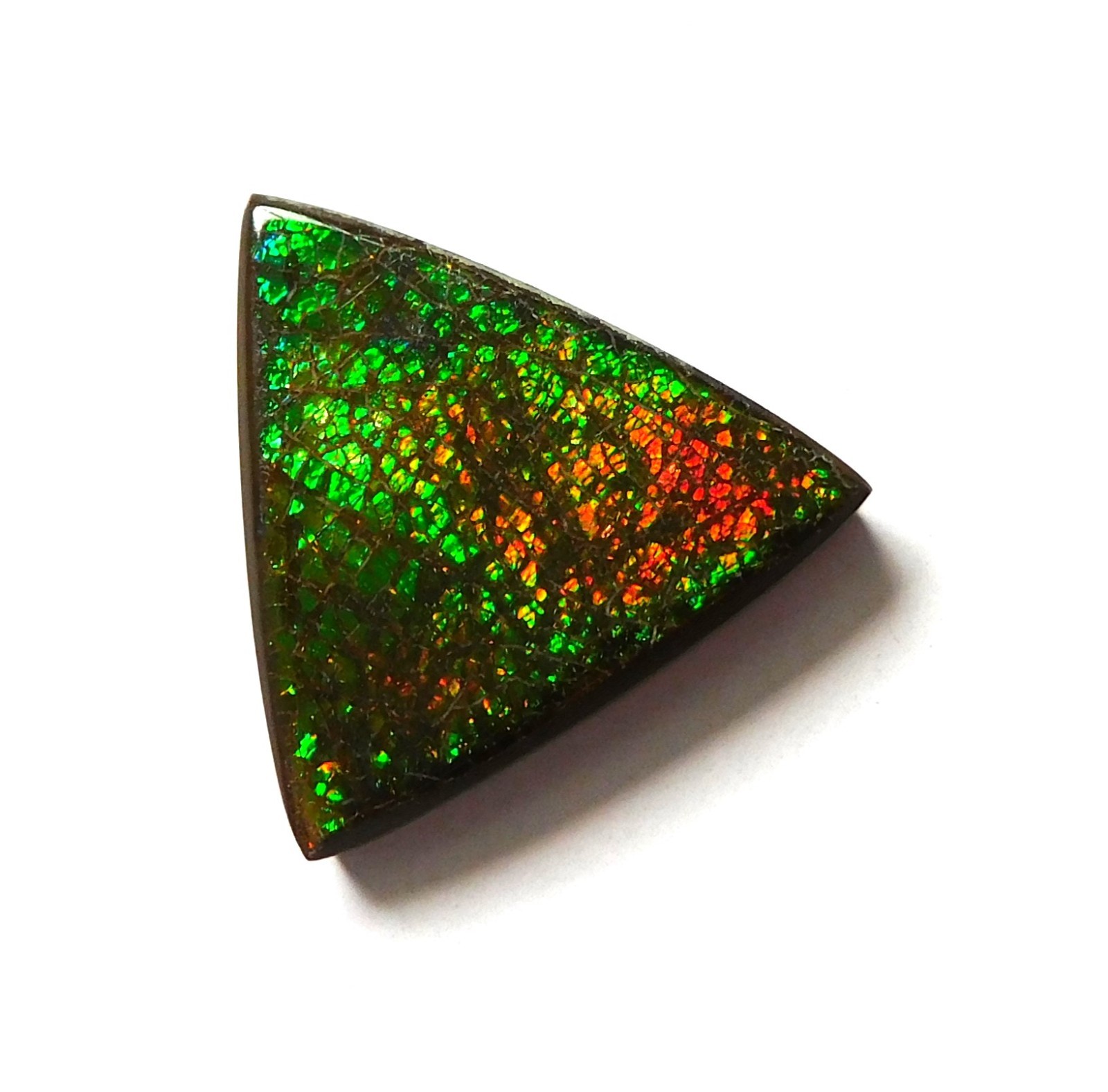 19.10 Ct Natural Canadian Ammolite Cabochon Loose Gemstone 22.6X22.4X4.2MM KJ120