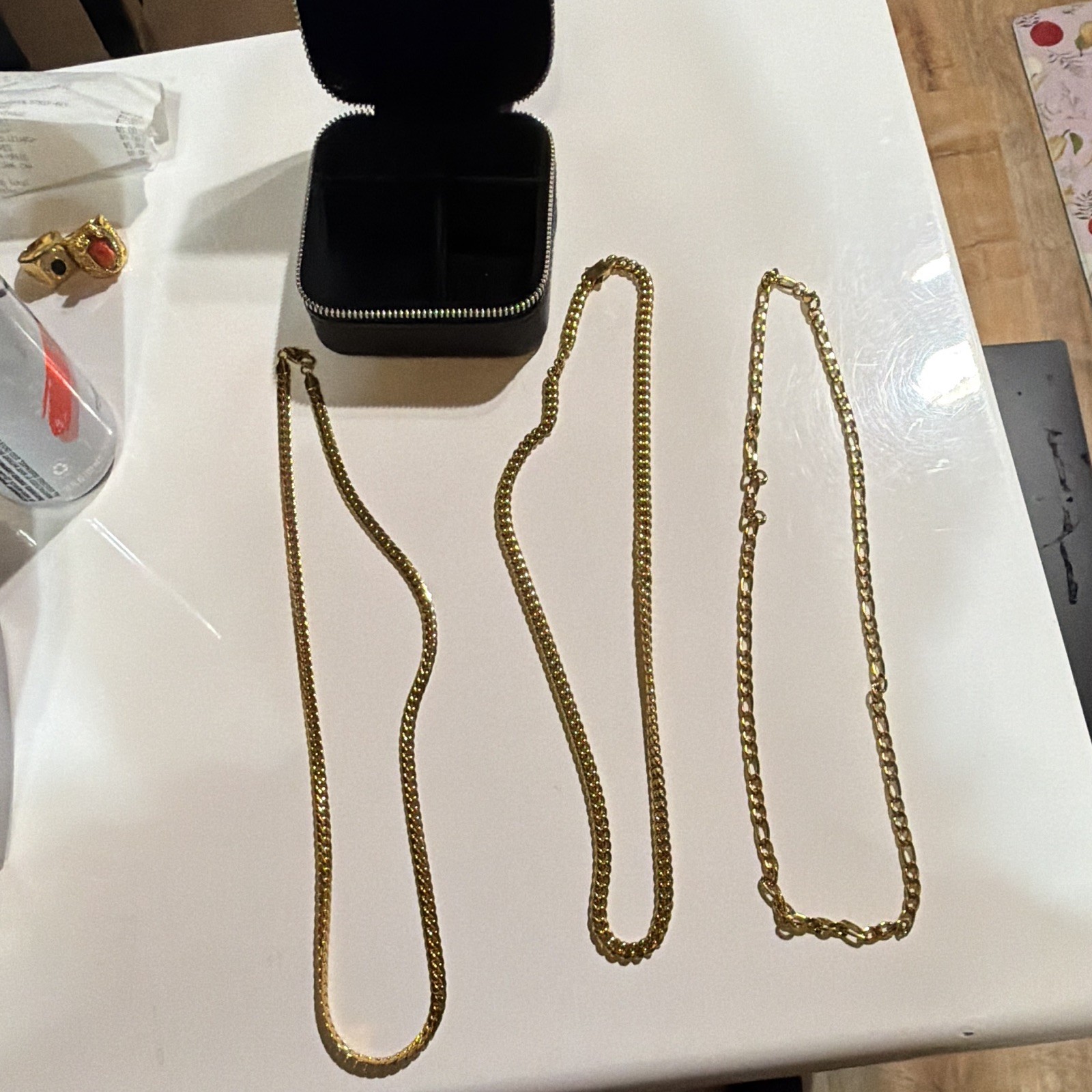 IMPERIUM Gold-Tone Curb Link Chain Necklace, Lobster Closure, No Stones