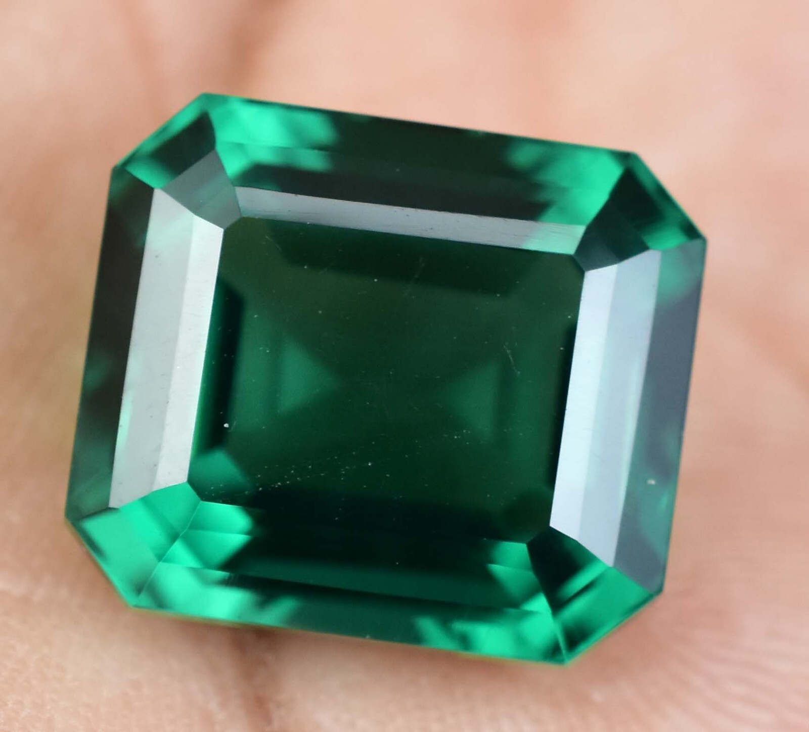 Natural Green Emerald 13.65 Ct Emerald Cut AGL Certified Stunning Loose Gemstone