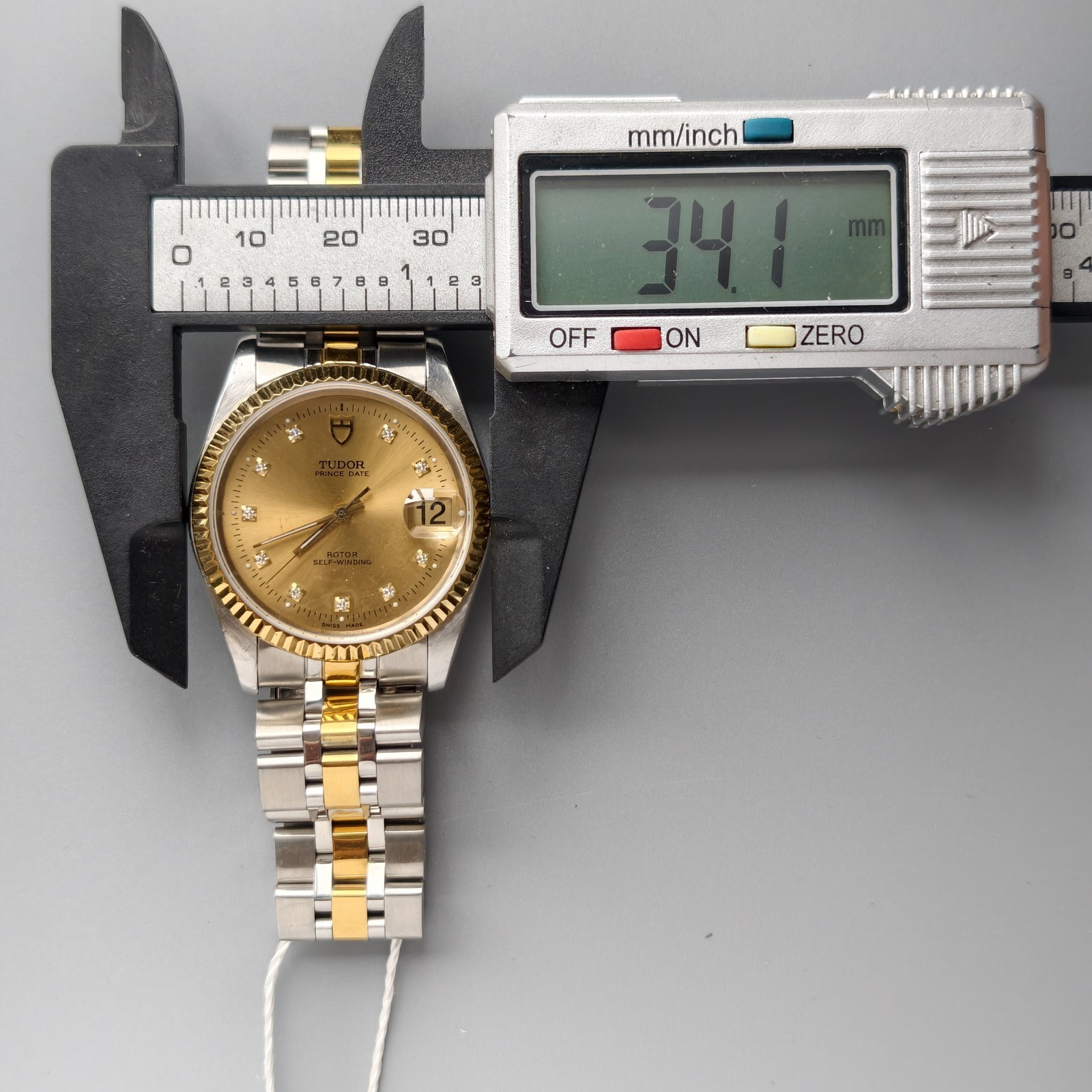 Tudor Gilding Dial Prince Date 74033 Men’sWatch Automatic 34mm Champagne Pointer
