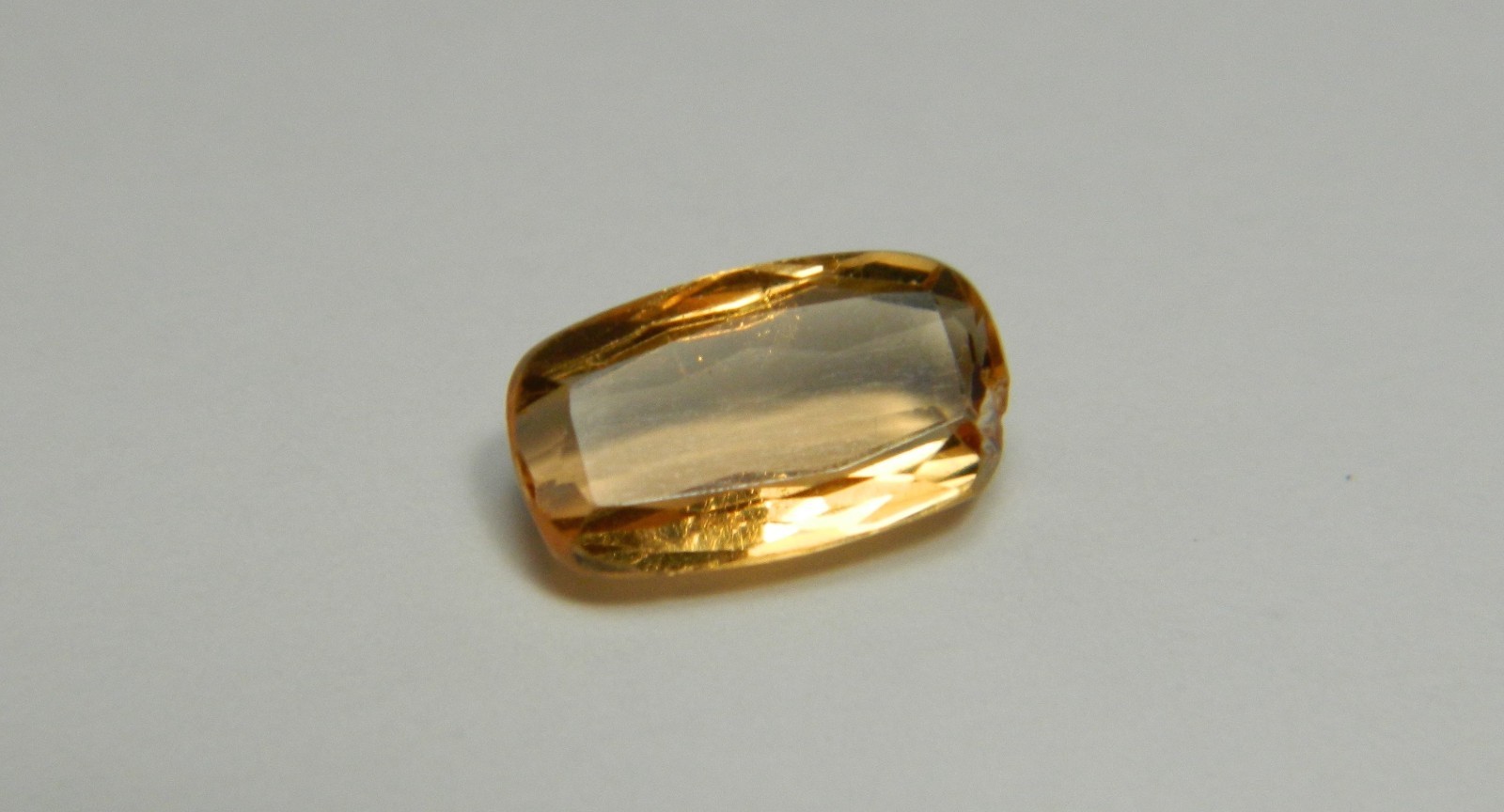 Imperial Topaz 2.10 Ct Clarity IF W/Chip Cushion Cut Natural Golden Brazil I025