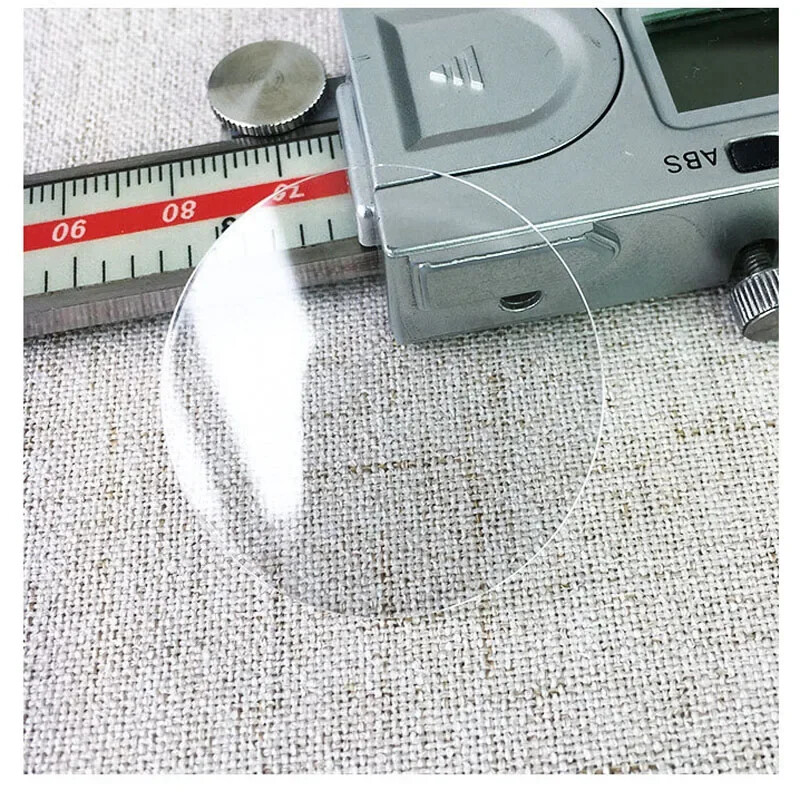 Flat 1.0mm Sapphire Glass 13mm-45mm Round Watch Crystal Glasses Lens Repair Tool