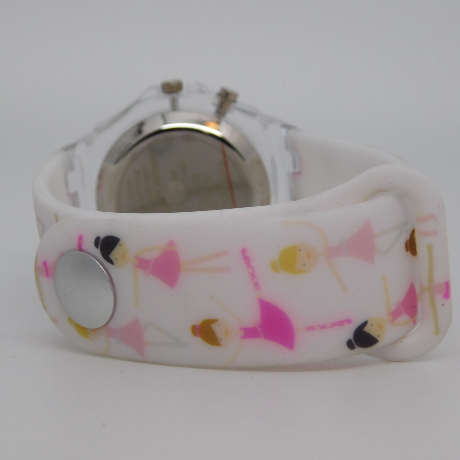 Watchitude glow REV112021 Clear Plastic Quartz Analog Women’s Watch New Battery