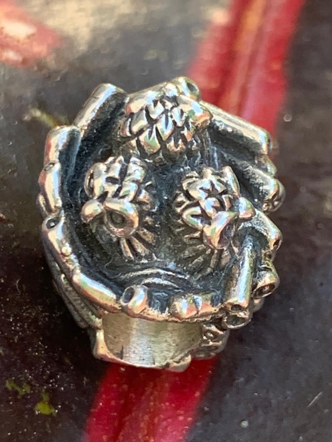 Redbalifrog Owl’s Nest Silver Charm