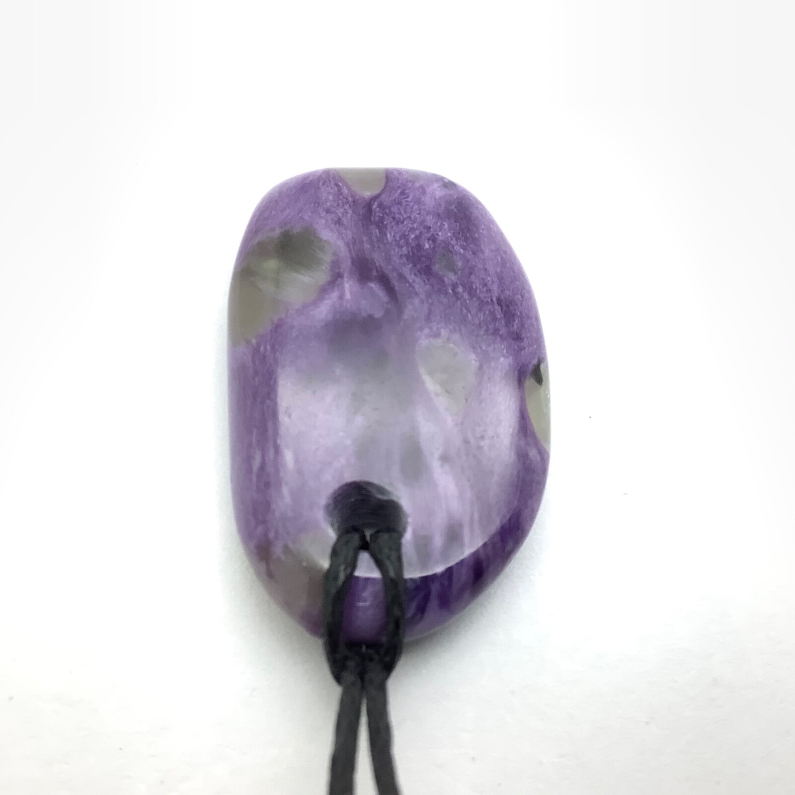 Siberian Charoite Pendant Simple Purple Gem Stone Necklace Siberia #15