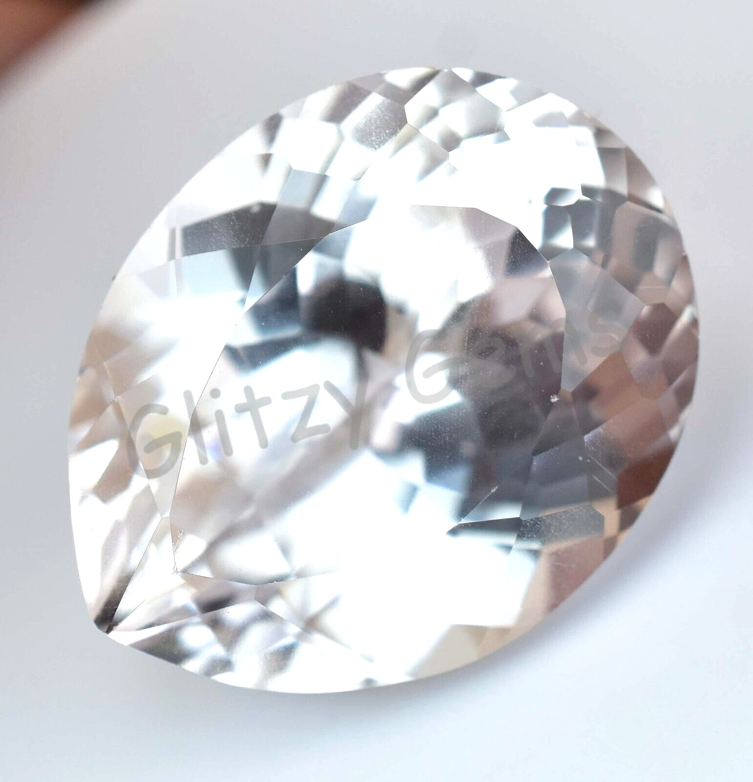 Natural Flawless White Montana Sapphire 46.35 Ct oval Certified Loose Gemstone