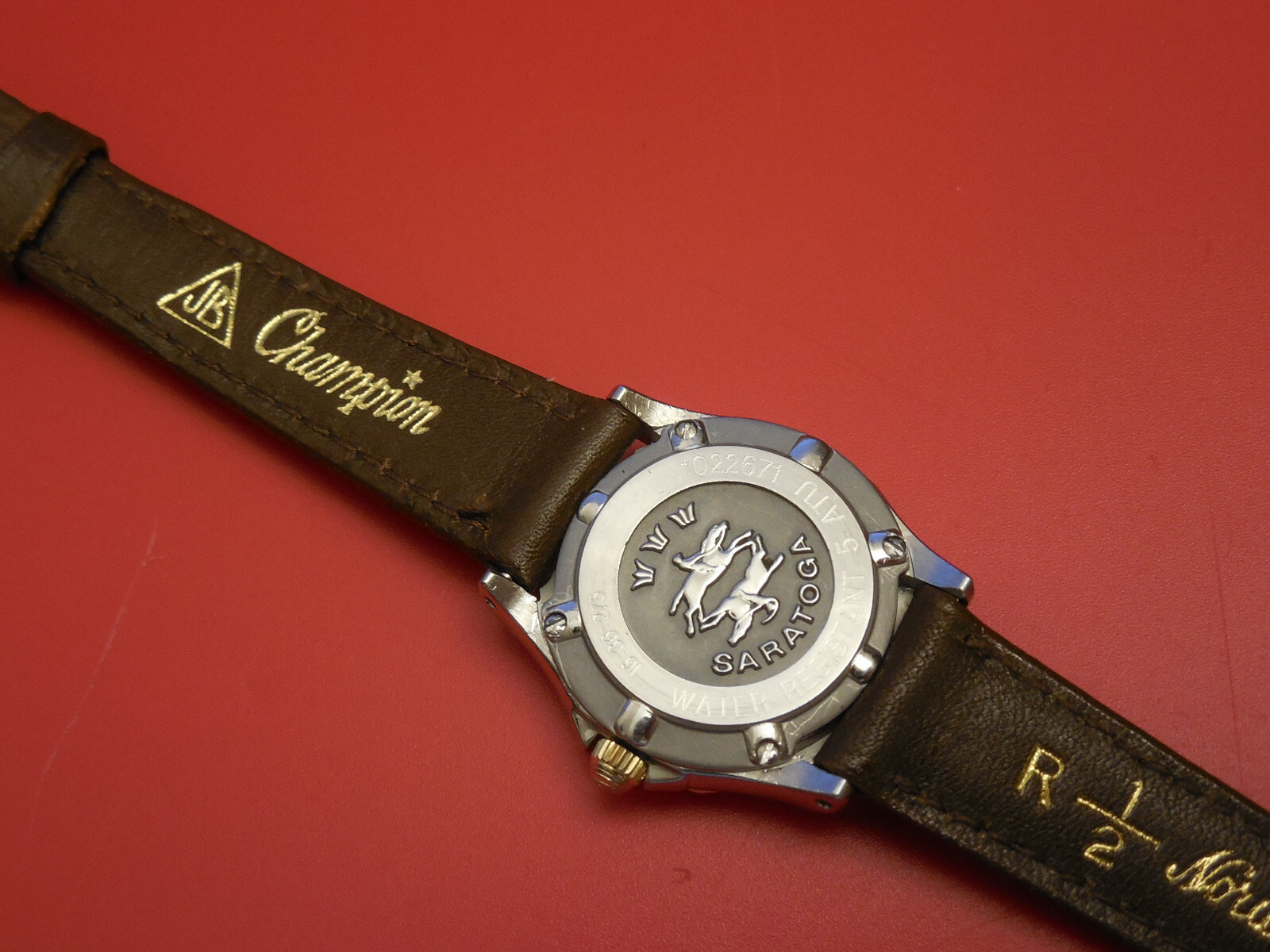 CONCORD SOLID 18K / STEEL DIAMOND CURRENT MODEL SARATOGA 23MM WATCH