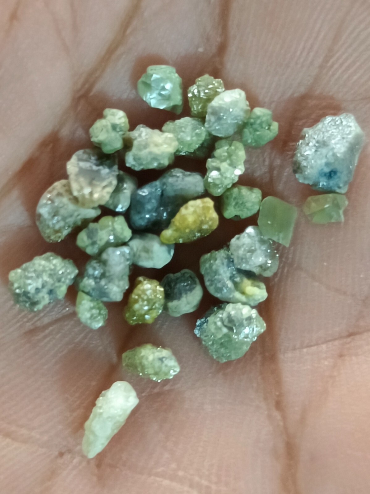 20.00 Ct Natural Rough Diamonds Lot 3–4 mm Raw Loose African Earth Mined Mineral
