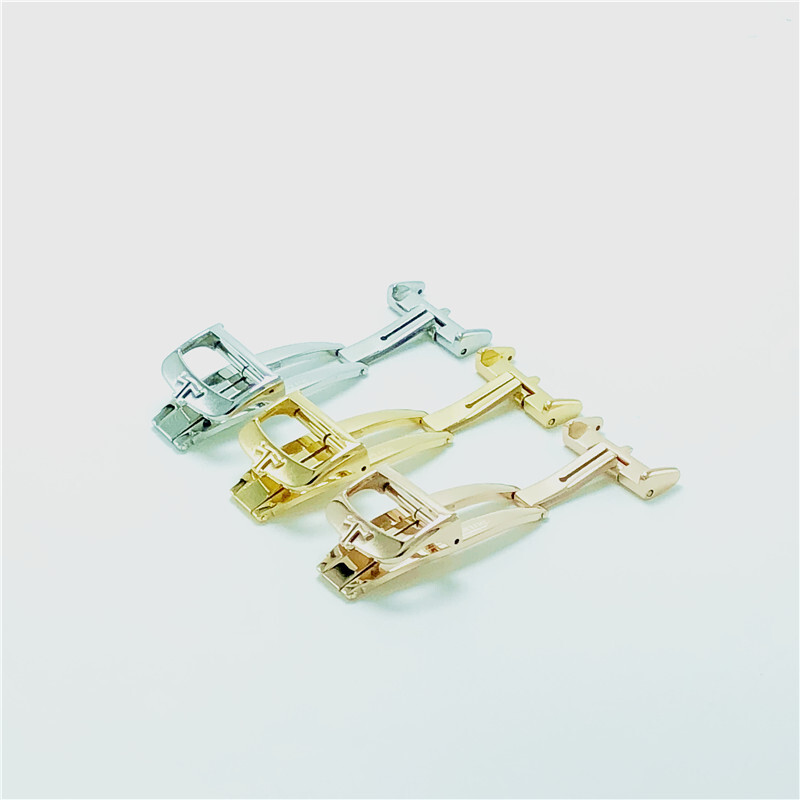 Quality Stainless Steel Watch Buckle Butterfly Clasp 18mm Fits Jaeger LeCoultre