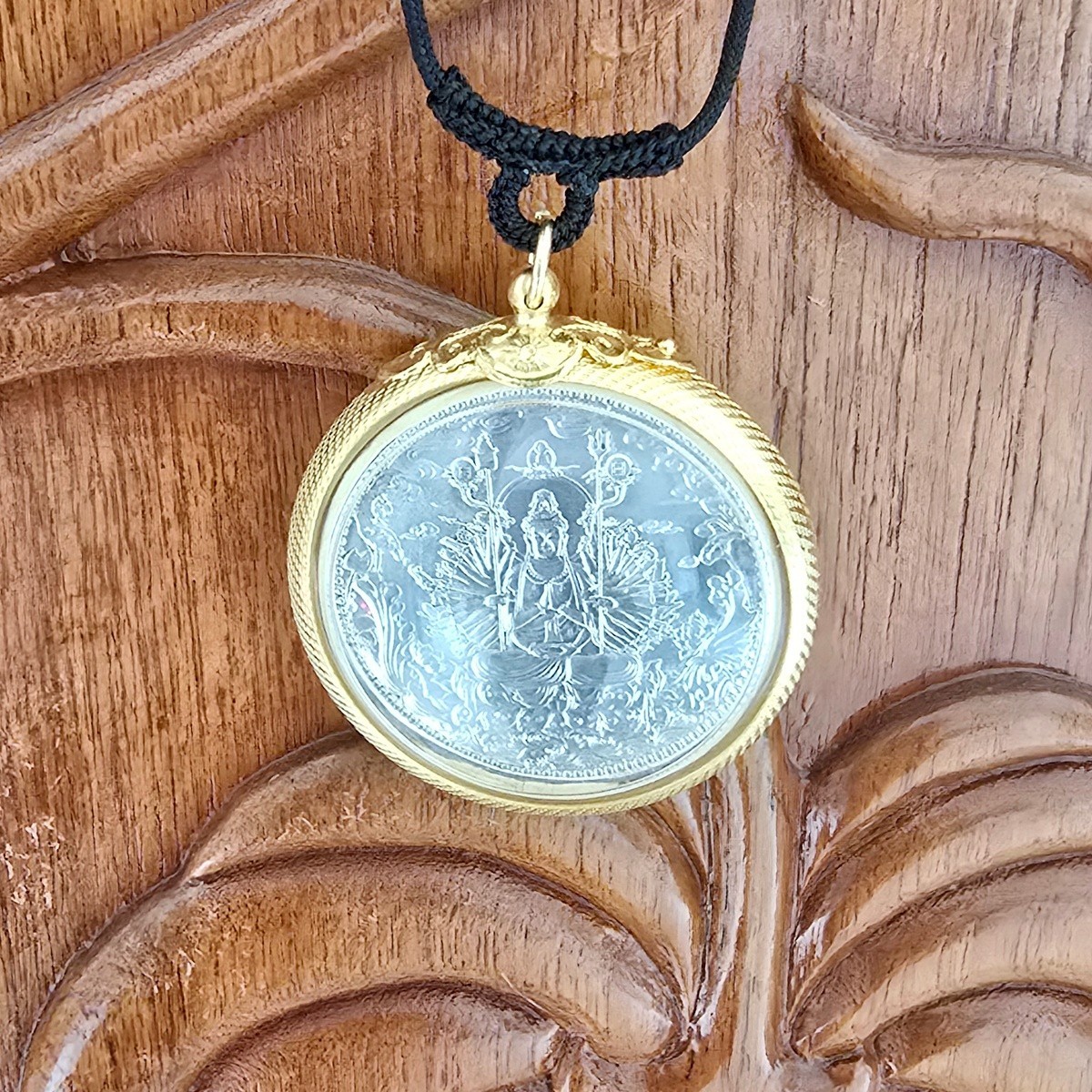 Thai Energy Mercy Kwan Yin Pendant Necklace Thousand Arms Goddess Guanyin