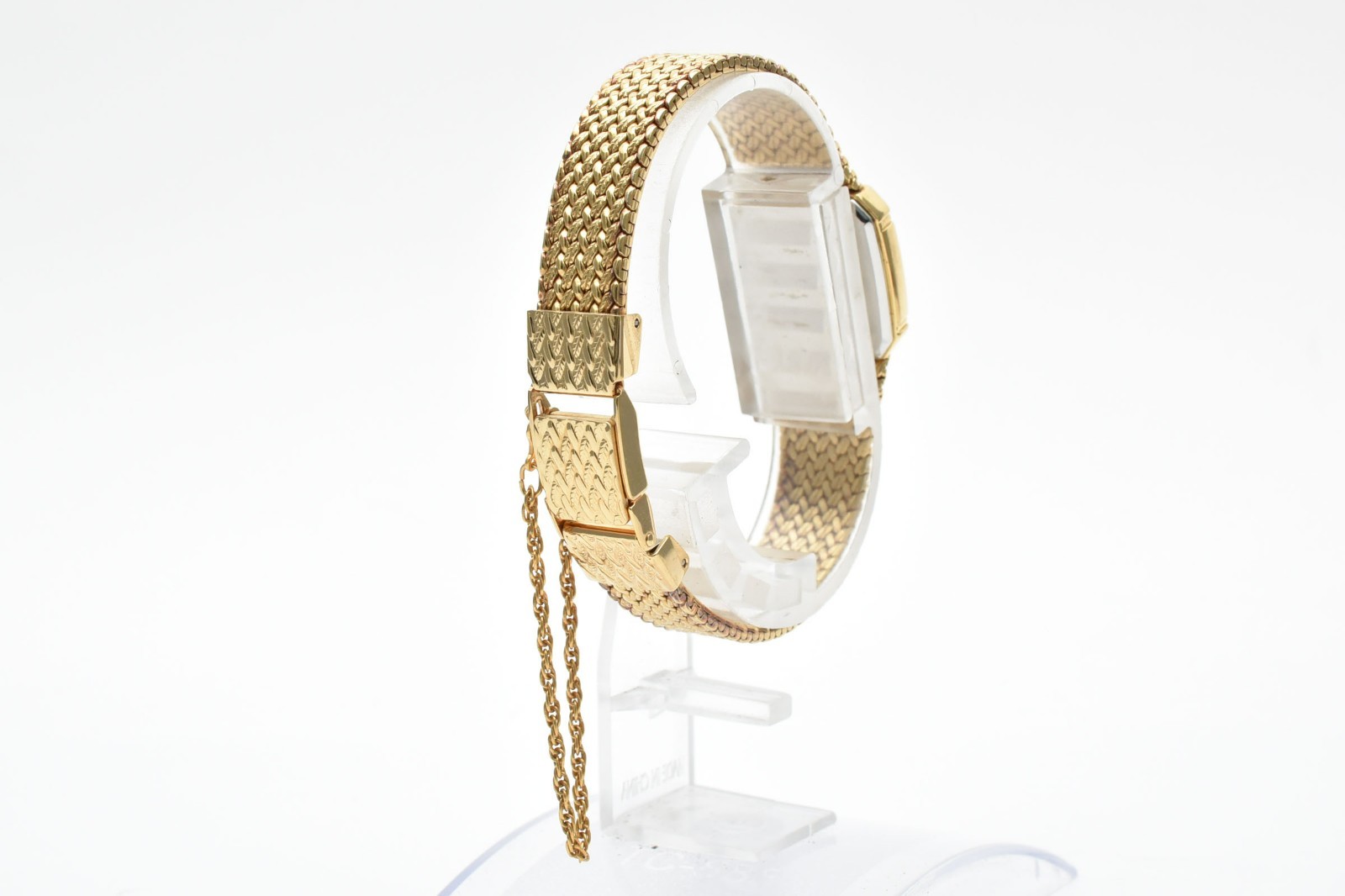 SEIKO Exceline 7321-5910 2P Diamond Gold 18mm Quartz Ladies Vintage Watch JAPAN