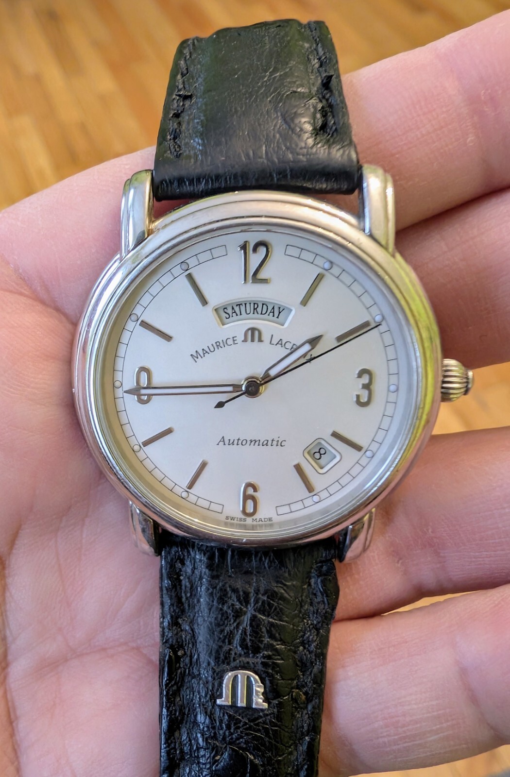 Mens watch Maurice Lacroix Pontos Classic Automatic Steel Day Date Watch PT6027