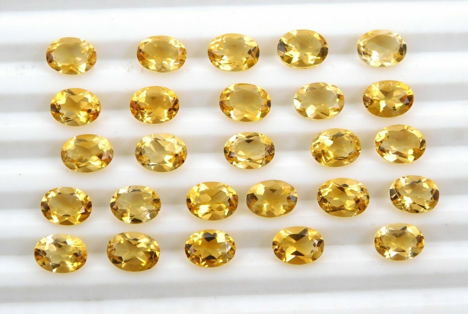3×5 MM To 8×10 MM Natural Citrine Oval Cut Loose Gemstone Wholesale Lot P-1133
