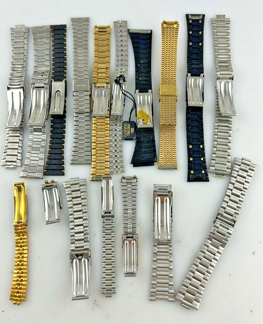 Stock 17 Seiko Citizen Watch Deployant Closures Various Sizes Used