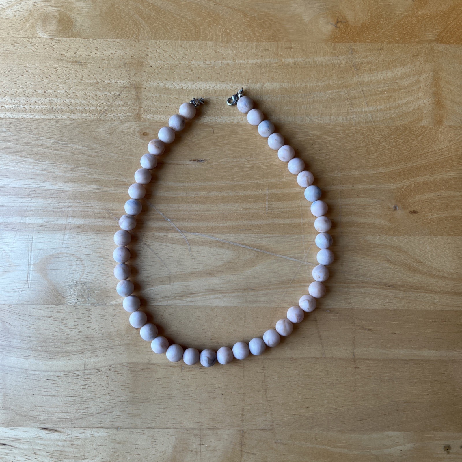 Premier Designs Choker Necklace Beige & Light Rose NIB