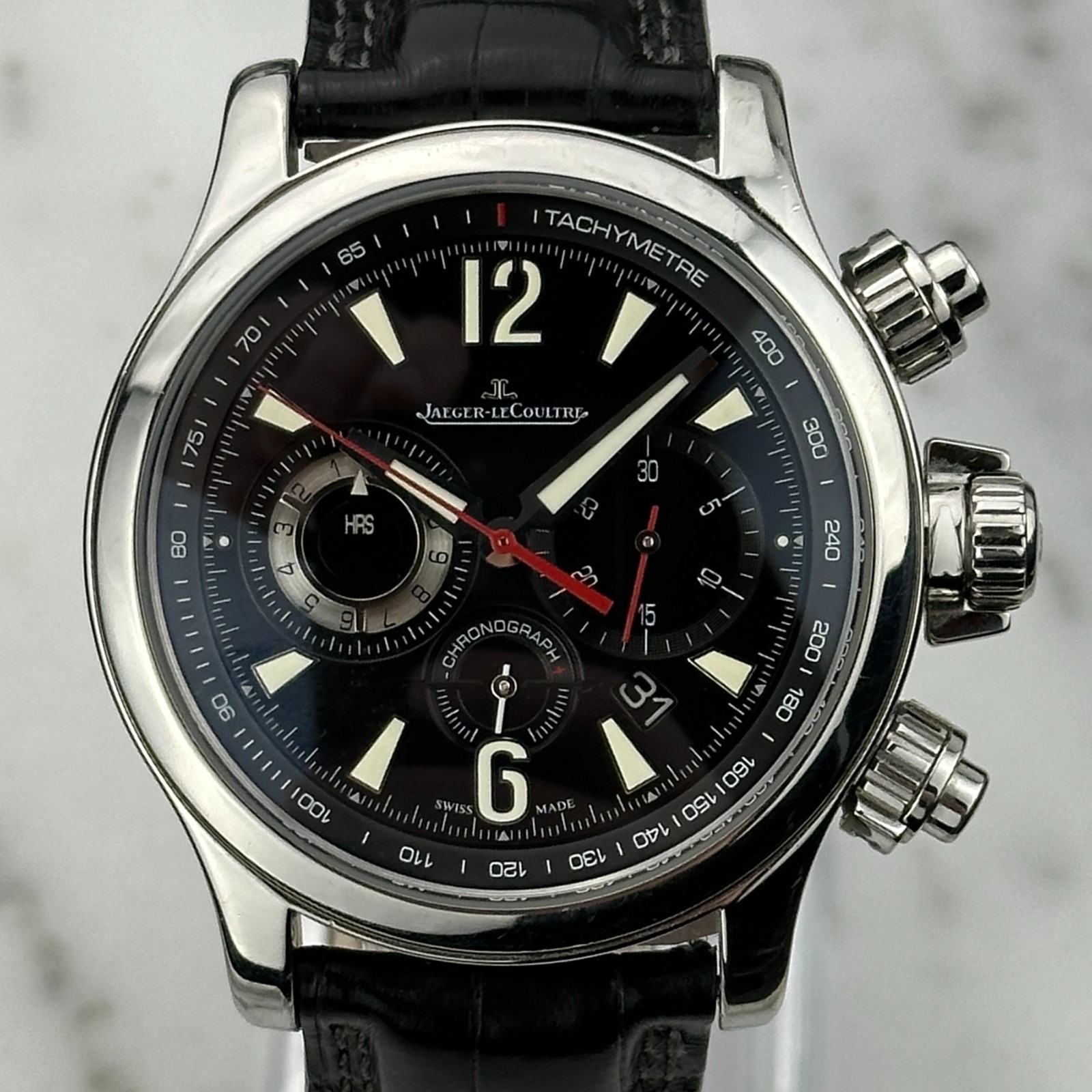 2010 Jaeger-LeCoultre Master Compressor 42mm Chronograph 2 Black Dial Q1758421