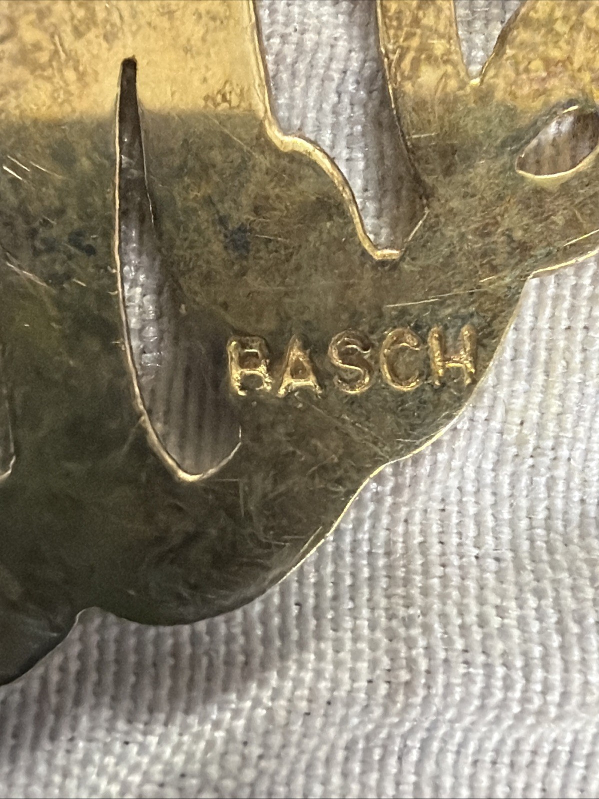 Vintage Jane Basch Sterling Silver Monogram ‘DKM’ Pendant 18” Necklace 11.24 Gr