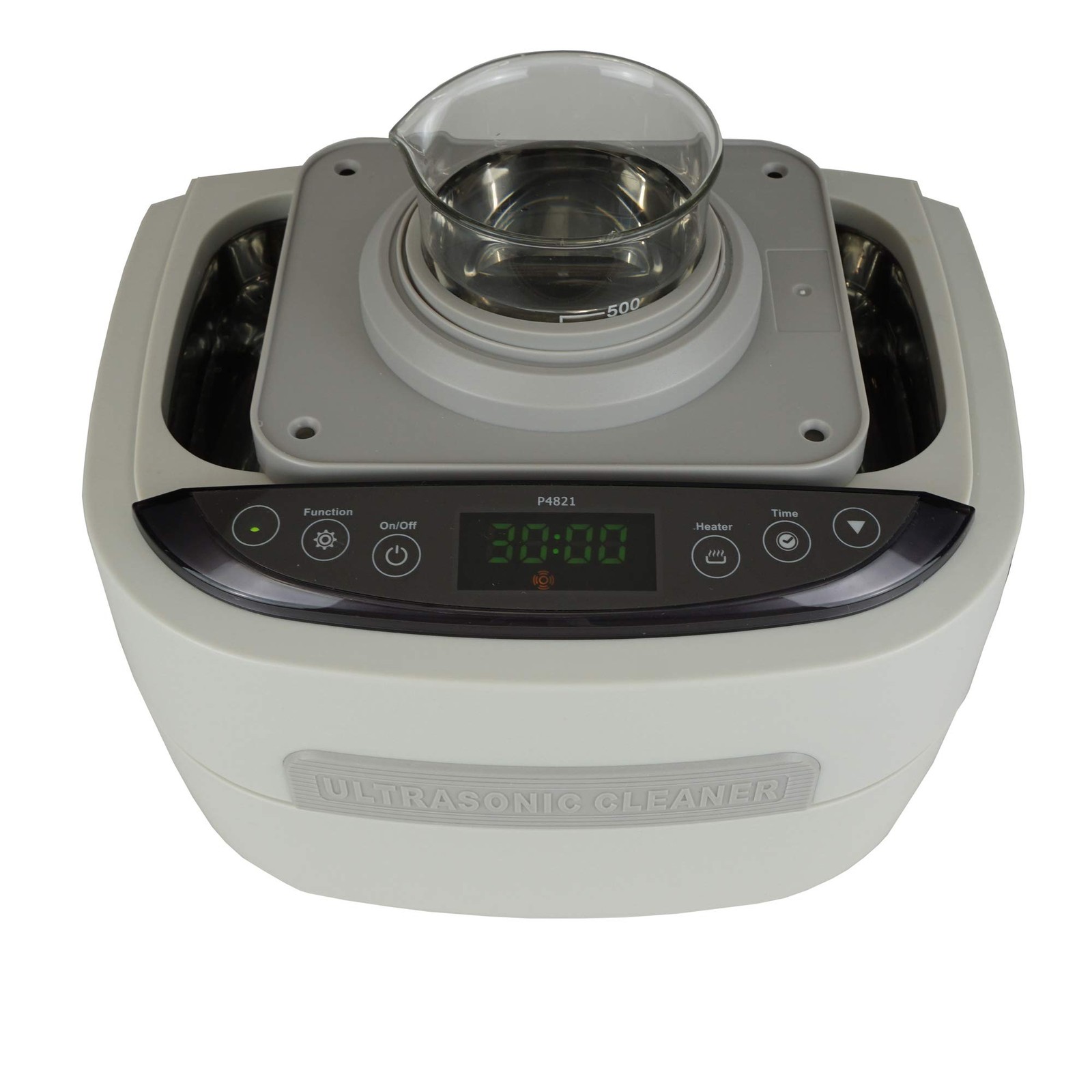 Ultrasonic Cleaner P4821, 2.6Qt/2.5 L, 60W ultrasonic Stack transducer, with …
