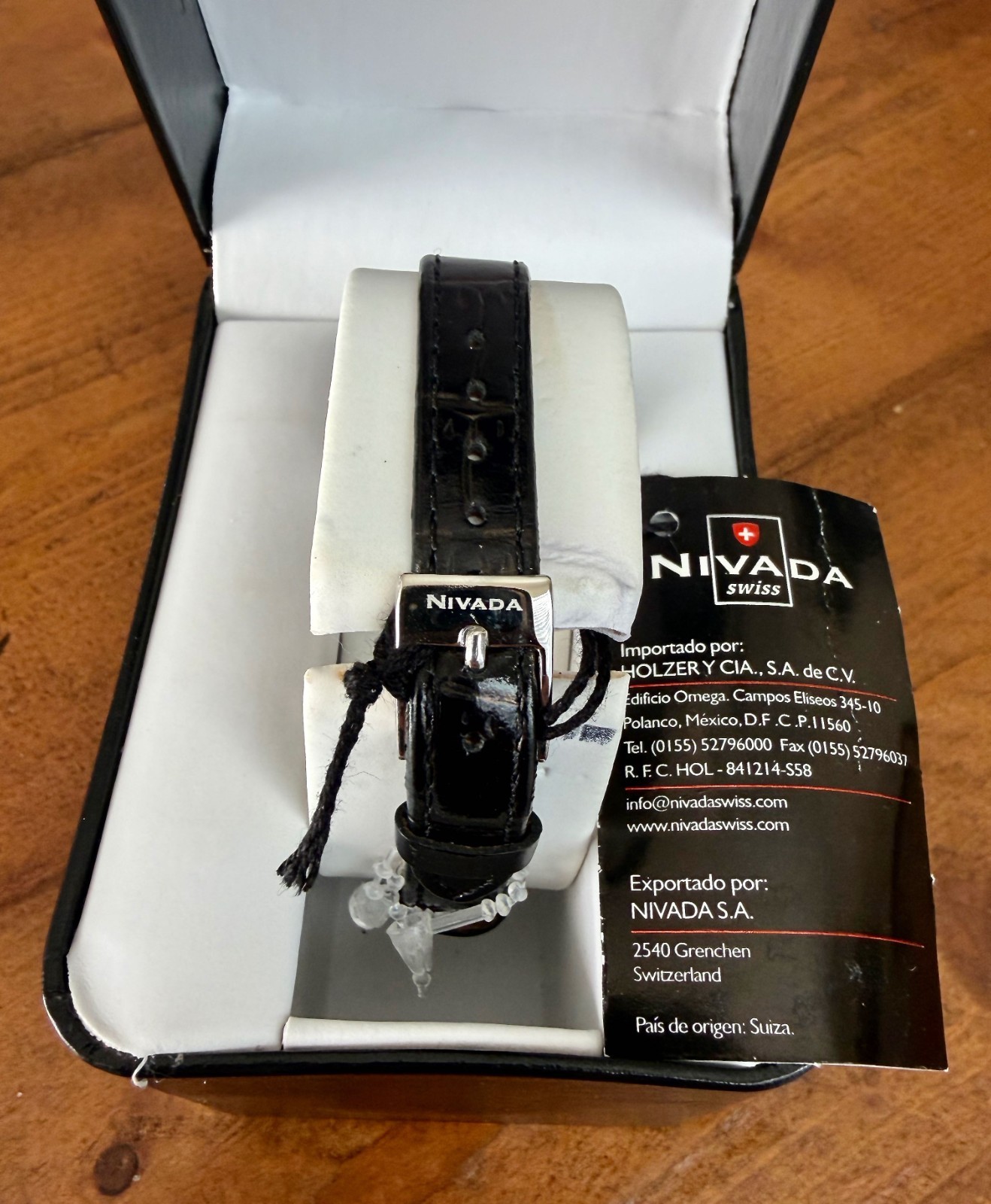 NIVADA “SWISS” Ladies Watch NOS Unworn w/Box Tags GC2386L12, XXX GUILLOCHE Dial