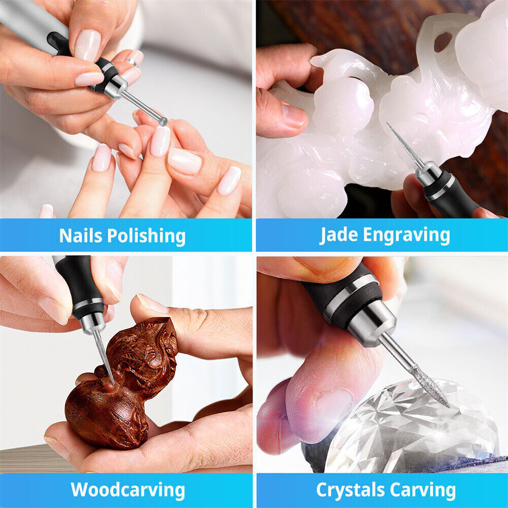 Cordless Electric Mini Drill Grinder Engraving Pen Variable Speed Rotary Tool US