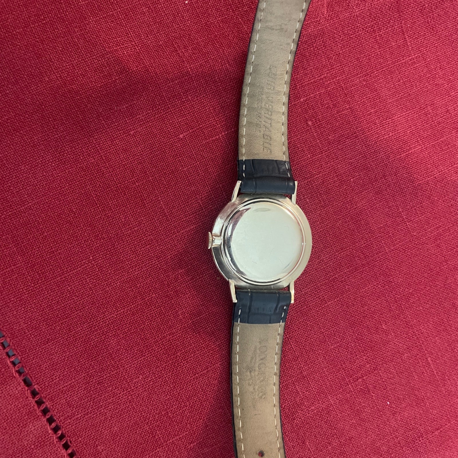 RARE Longines 1959 Mystery Dial/Black Dial 10K GF Mechanical Mens watch SERVICED