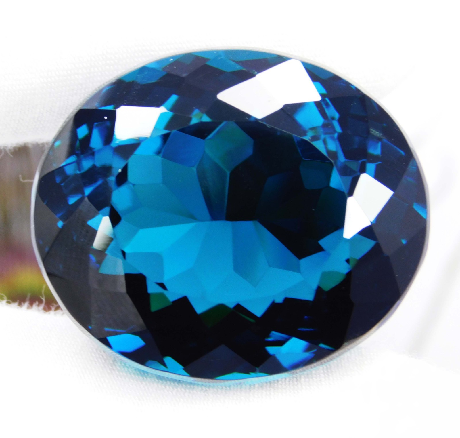 CERTIFIED 128.90 Ct Natural Kenya Blue Tsavorite Garnet Oval Cut Gemstone